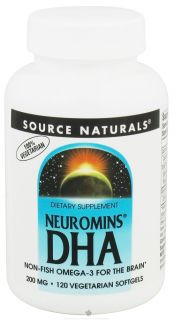 Source Naturals   Neuromins DHA 200 mg.   120 Vegetarian Softgels
