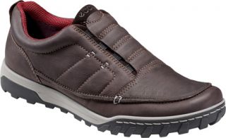 Mens ECCO Urban Lifestyle Slip On   Espresso Bukhara/Licorice Suede Walking Sho