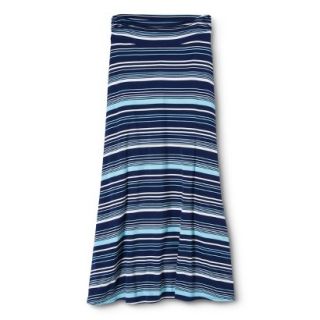 Merona Womens Knit Maxi Skirt   Waterloo Blue   XS