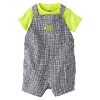 Just One YouMade by Carters Boys Shortall and Bodysuit Set   Green/Brown 24 M