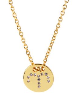 Astrology Shimmer Disc Necklace, Aries