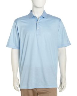 Demarino Striped Golf Shirt, Tarheel Blue