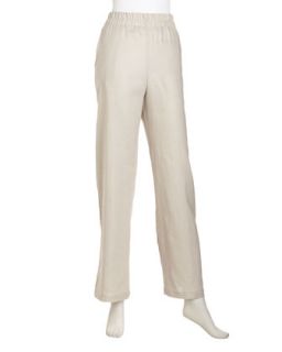Side Pocket Linen Pants, Simply White