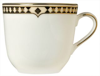 Syracuse China 8 oz Tea Cup w/ Baroque Pattern & International Shape, Bone China Body