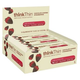 ThinkThin High Protein Bar   Chocolate Covered Strawberries (10 Bars)