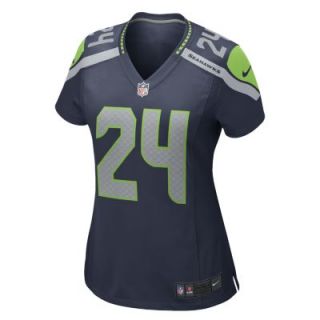 NFL Seattle Seahawks (Marshawn Lynch) Womens Football Home Game Jersey   Colleg