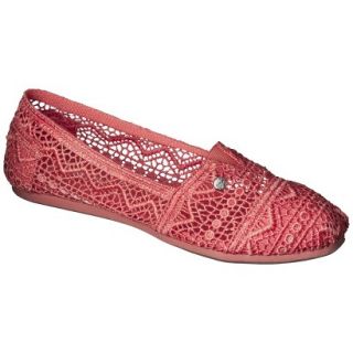 Womens Mad Love Lydia Crocheted Loafers   Coral 8