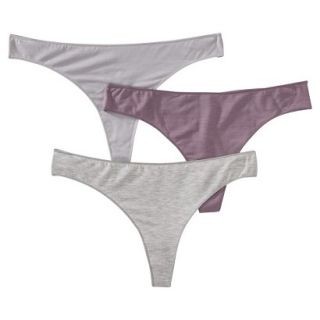 Gilligan & OMalley Womens 3 Pack Modal Thong   Neutral M