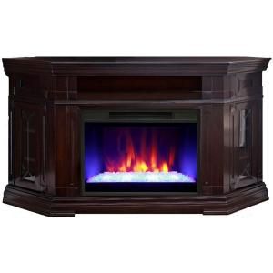 Greenway Caldon 59 in. Media Console Electric Fireplace in Burnished Walnut DISCONTINUED GMTVS2686SBWL