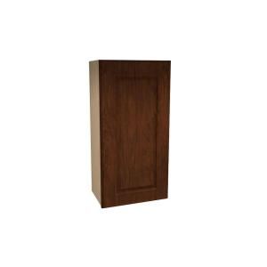 Home Decorators Collection Assembled 18x30x12 in. Wall Single Door Cabinet in Roxbury Manganite Glaze W1830R RMG