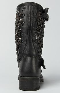 Ash Shoes The Tokyo Boot in Black and Black Crystal