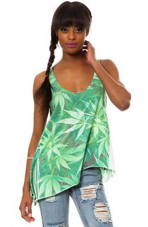 Local Celebrity The Mary Jane Ziggy Tank Top in Green