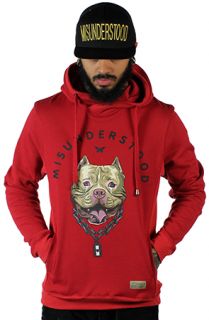 Entree LS MISUNDERSTOOD PITBULL Red Hoodie