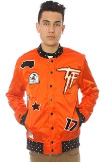 TRUKFIT The Satin Jacket in Tangerine Tango