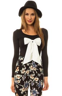 Reverse Bow Top in Black
