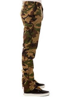 Obey Pants Good Times in Field Camo Green