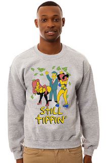 Street Vault Crewneck Still Tippin in Heather Grey