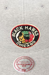 Mitchell & Ness Snapback Chicago Blackhawks Vintage Heathered in Grey and Black