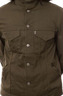 Levis Commuter jacket Hooded Trucker in Green