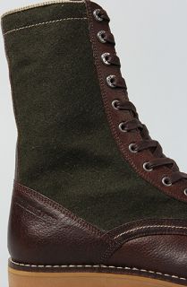 Wolverine No. 1883 The Seger Engineer Boot in Tan Hunter Green