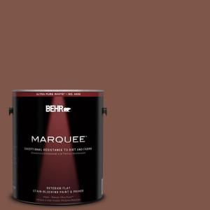 BEHR MARQUEE 1 gal. #QE 15 Iron Oxide Flat Exterior Paint 445301