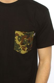 Flying Coffin The Camo Pocket Tee in Black