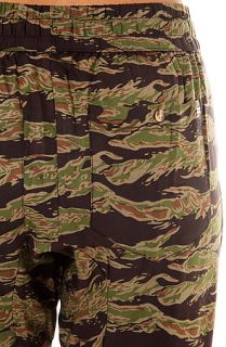 Obey Pant Keegan Harem in Tiger Camo Green