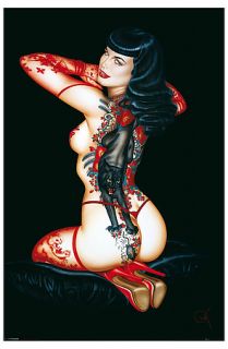 Pyramid America Poster Tatted Bettie Page Poster