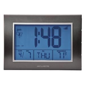 AcuRite 5 in. x 7 in. Digital Atomic Desk Alarm Clock 75065A2