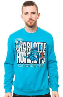 Mitchell & Ness Sweater Charlotte Hornets Technical Foul Fleece in Blue
