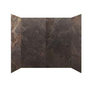 SoterraSlate 30 in. x 60 in. x 60 in.4 Panel Tub Surround in Multi Color DISCONTINUED HDS3060 60 MC