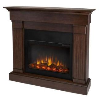 Real Flame Crawford 47 in. Slim Line Electric Fireplace in Chestnut Oak 8020E CO