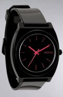 Nixon The Time Teller P Watch in Black and Pink
