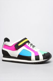 Jeffrey Campbell The Cyrax Sneaker in Green Blue ComboExclusive