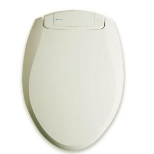 Brondell Breeza Round Closed Front Toilet Seat in Biscuit BR30 RB