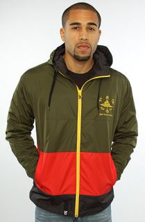 LRG (Lifted Research Group) Jacket Cliff Letterman Jacket in Dark Olive