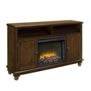 Pleasant Hearth 57 in. Media Console Electric Fireplace in Heritage Finish 238 29 65