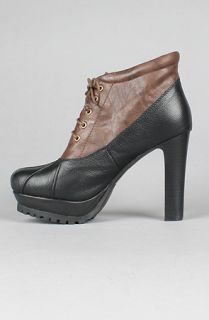 Jeffrey Campbell The Bellevue Bootie in Black and Brown