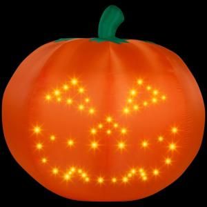 Home Accents Holiday Large Airblown LightShow Singing Pumpkin Thriller/Its Halloween Time 52972