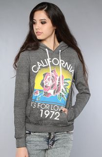 Rebel Yell The CA Lovers Pullover Hoody in Heather Grey