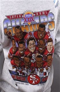 And Still x For All To Envy Vintage San Francisco 49ers caricature crewneck sweatshirt NWT