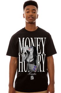 Barely Broke Intellects Tee The Money Hungry in Black