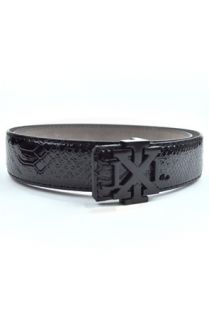 ILLxILL Black Python Belt with Black Logo