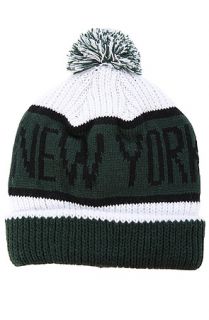 47 Brand Hats The New York Jets Calgary Pom Beanie in Green White