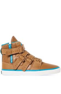 Radii The Straight Jacket VLC Sneaker in Brown and Aqua