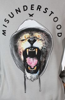 Entree LS MISUNDERSTOOD RIOT LEO Gray Crewneck