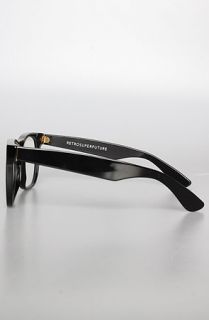 Super Sunglasses The Basic Sunglasses in Black Clear Lenses