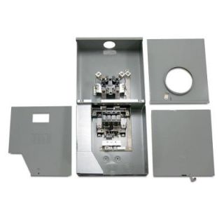 GE 200 Amp 4 Space 8 Circuit Outdoor Combination Main Breaker/Ringless Meter Socket Load Center TSMR420CSCUGP