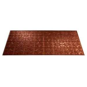 Fasade Traditional 1   2 ft. x 4 ft. Oil Rubbed Bronze Glue up Ceiling Tile G50 26