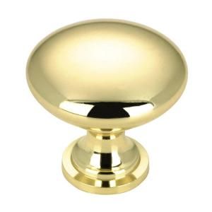 Richelieu Hardware Contemporary and Modern 1 1/8 in. Brass Cabinet Knob BP9041130